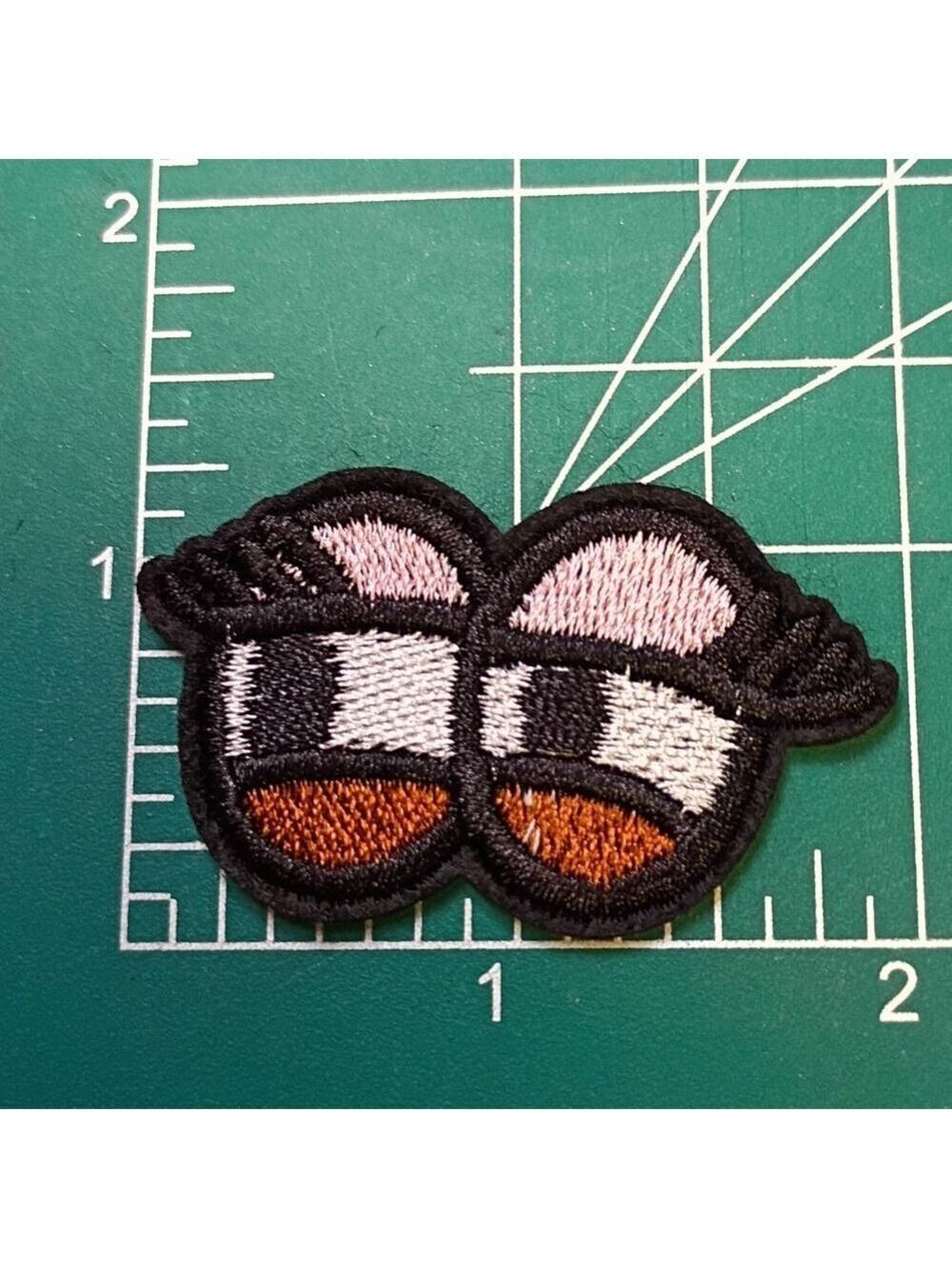 2/$10 Suspicious Embroidered Eyes Patch